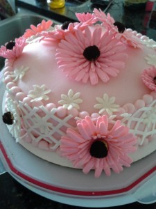 breast cancer awareness cake